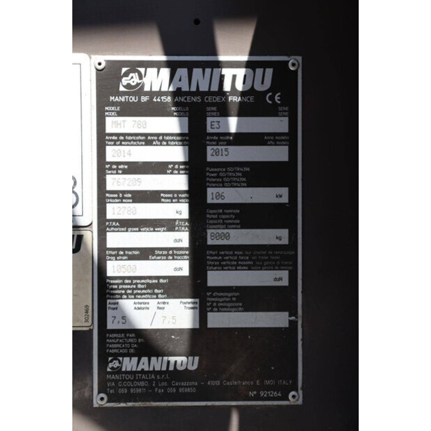 2014 Manitou MHT780-E3-48599492