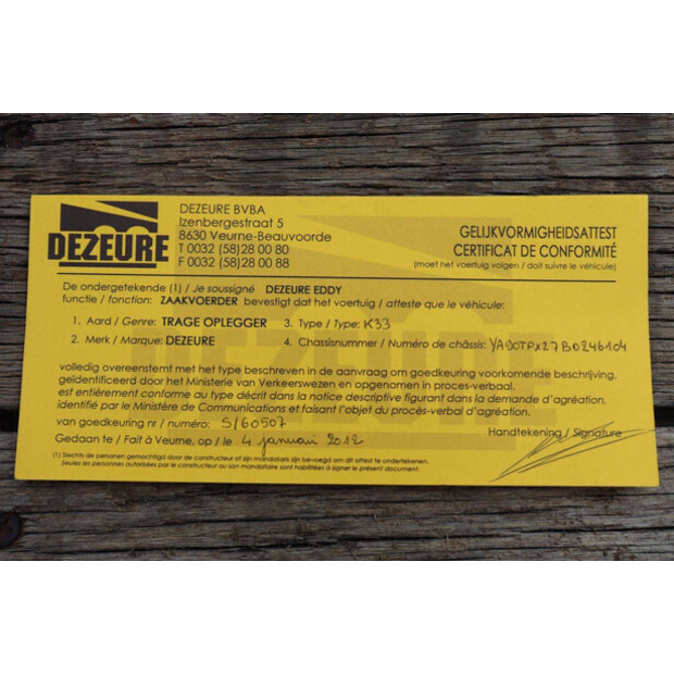 2011 Dezeure K33-48600083