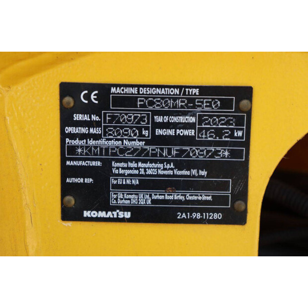 2023 كوماتسو PC80MR-5EO-48603019