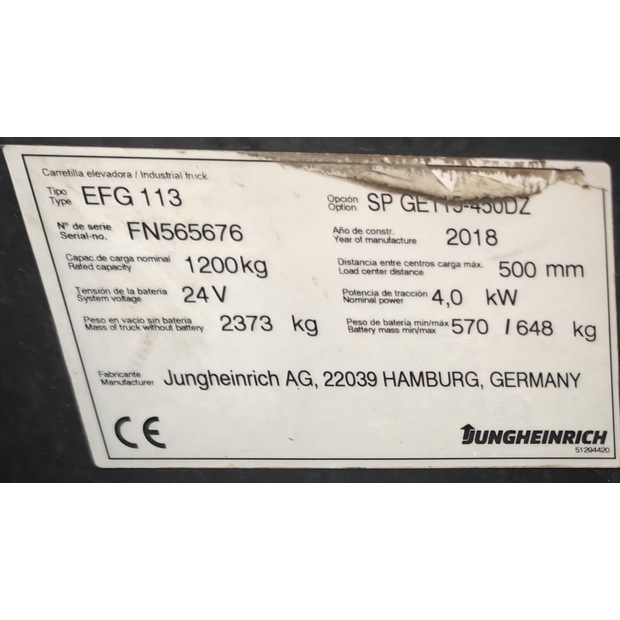 2018 جنجهينريتش EFG 113-48610883