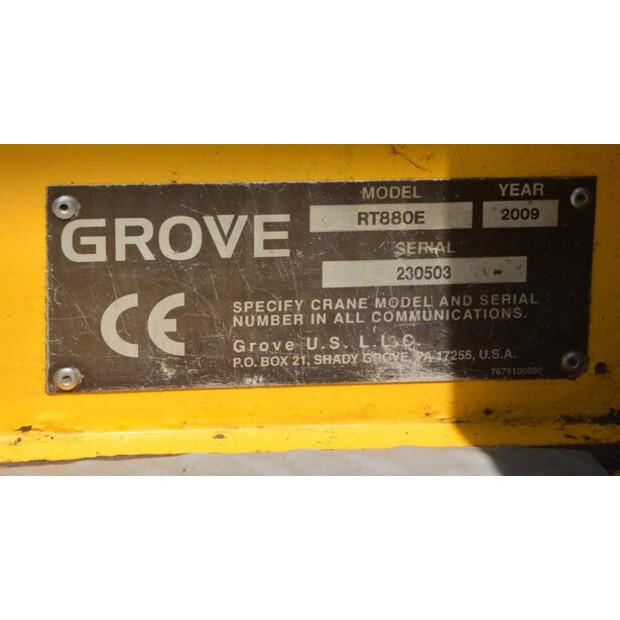 2009 GROVE RT880E-48629983