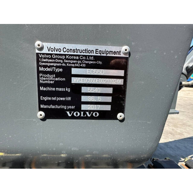 2017 Volvo EC55D-48630928