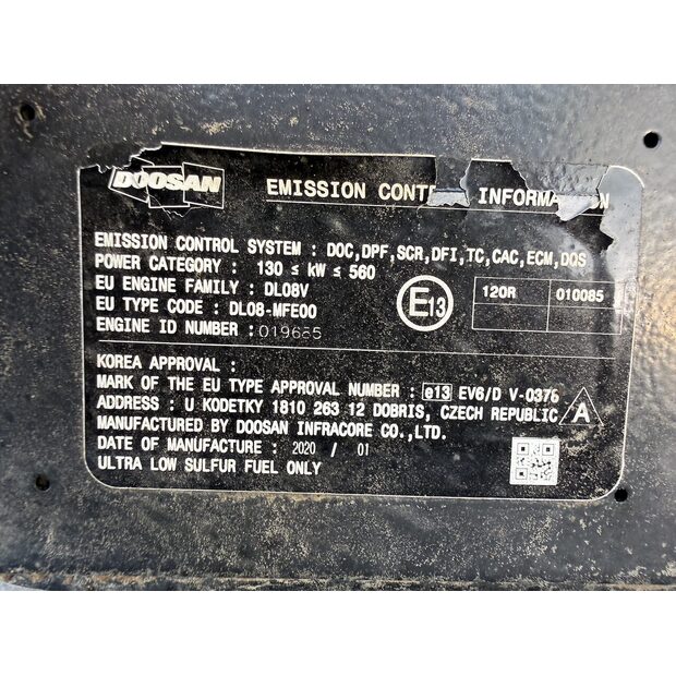 2020 Doosan DX300LC-7-48641174