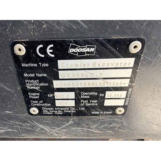 2020 Doosan DX300LC-7-48641175