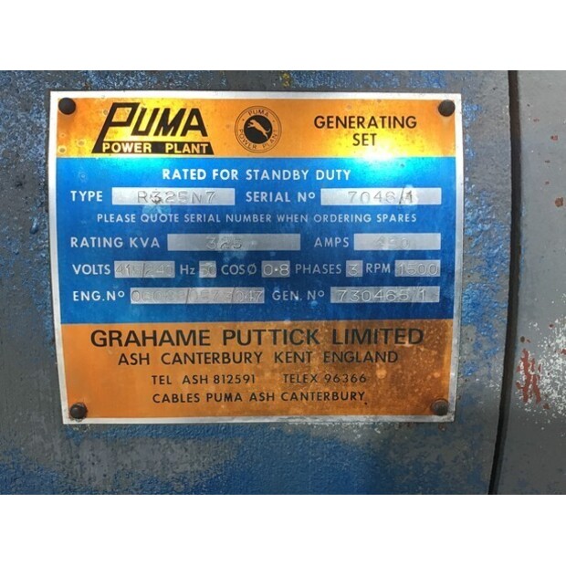 DORMAN 6QTCA GENERATOR 325 KVA USED-48686032