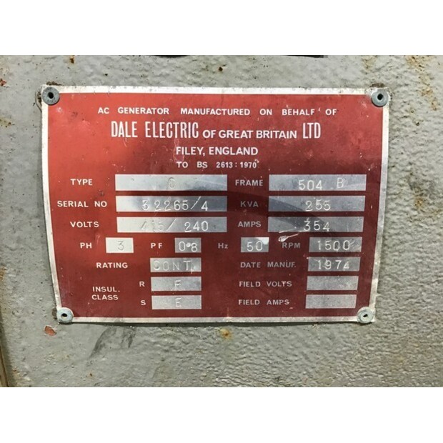 DORMAN 6QT GENERATOR 255 KVA USED-48686127