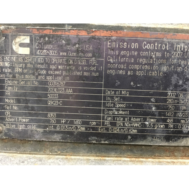 CUMMINS QSK23-C CPL8353 FOR PARTS-48687018