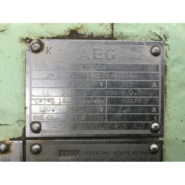 SCANIA DSI14.02 GENERATOR 300KVA USED-48687140