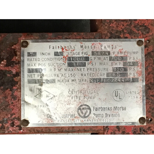 CUMMINS V903 POMP 227 M³/H USED-48687236
