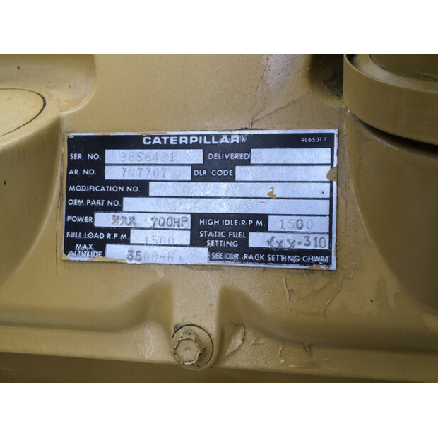 CATERPILLAR 3412 PC 38S GENERATOR 625KVA USED-48687351