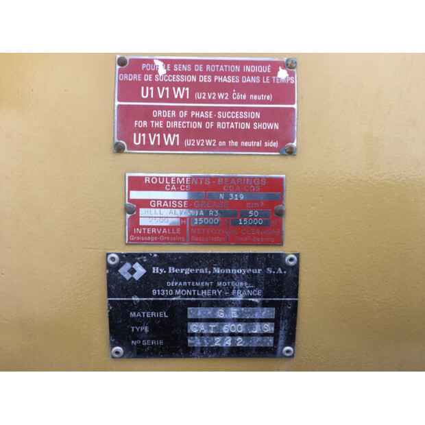 CATERPILLAR 3412 PC 38S GENERATOR 625KVA USED-48687353
