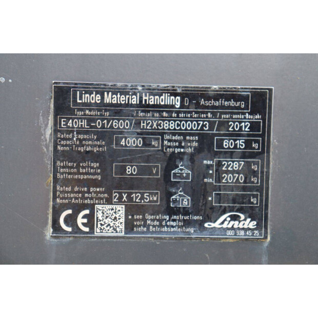 2012 Linde E40HL-01/600-48718481