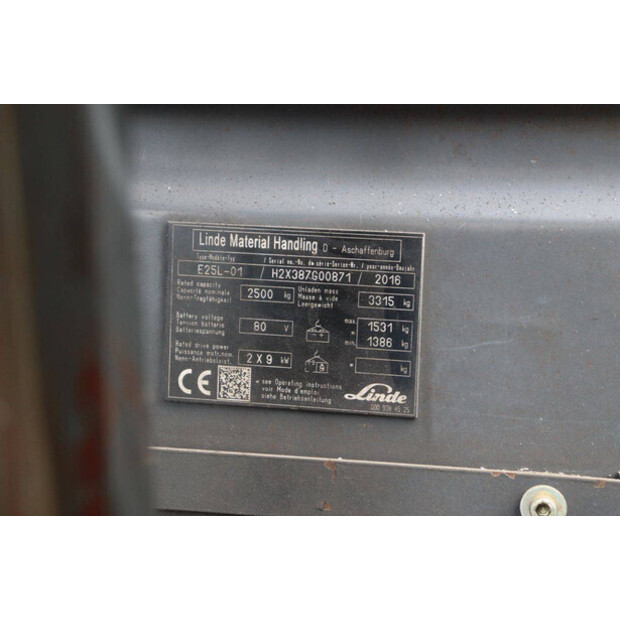 2016 Linde E25L-01-48718602