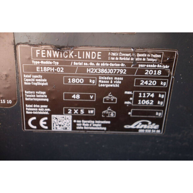 2018 Fenwick-Linde E18PH-02-48718682