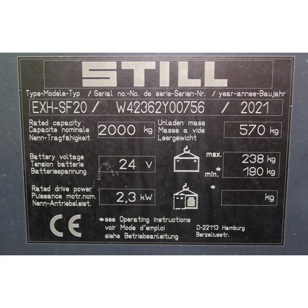 2021 Still EXH-SF20 LI-ION-48761581