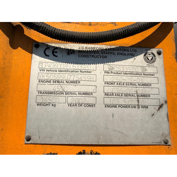 2002 JCB SLP436-48778969