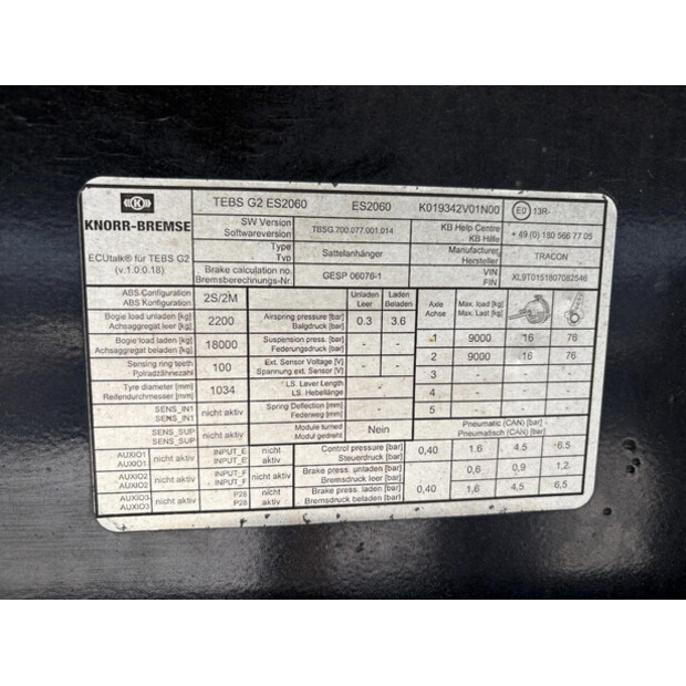 2008 Tracon Trailers TO 2-48780565
