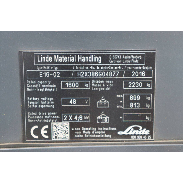 2016 Linde E16-02-48781614