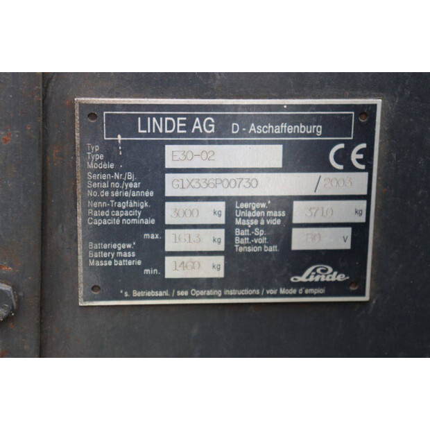 2003 Linde E30-02-48781998