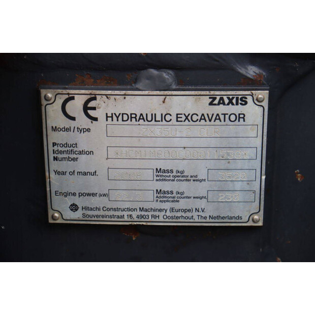 2008 Hitachi ZX35U-2 CLR-48782641