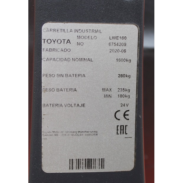 2020 BT LWE 160-48792253