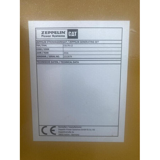2016 Caterpillar CG170-12-48809076
