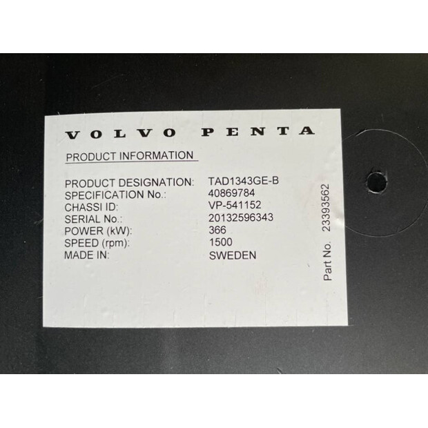 2026 Volvo TAD1343GE-B-48819500