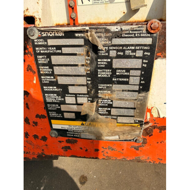 2001 Snorkel S2545-48832364