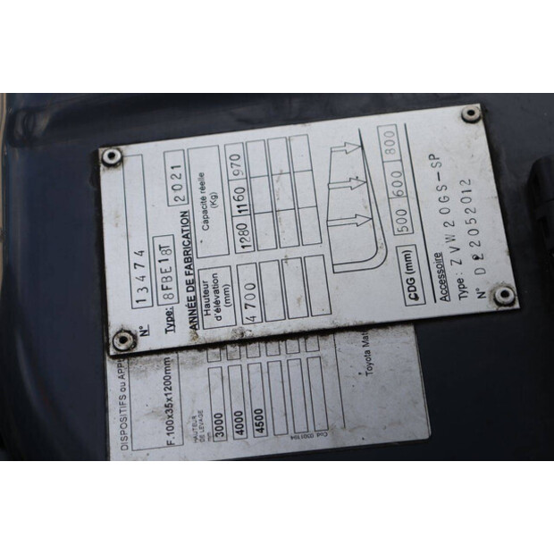 2021 Toyota 8FBE18T-48876857