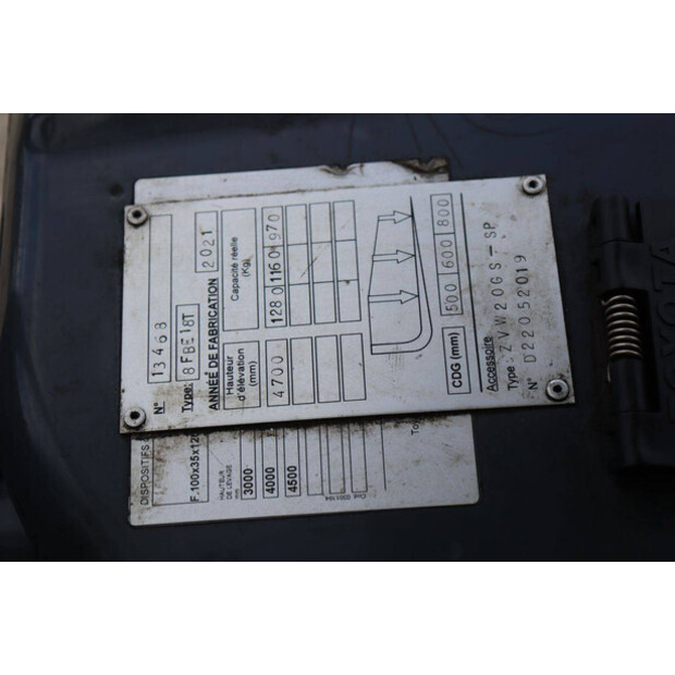 2021 Toyota 8FBE18T-48876972