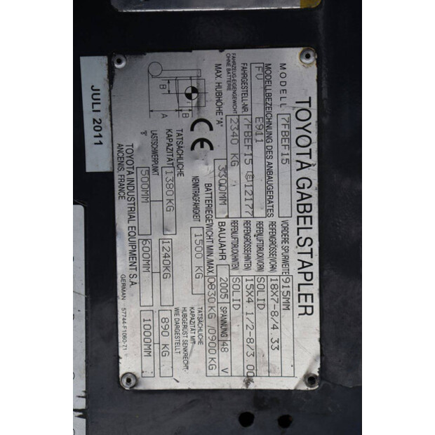 2005 Toyota 7FBEF15-48877267