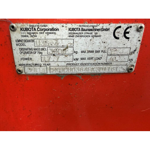 2019 KUBOTA U36-4-48888583