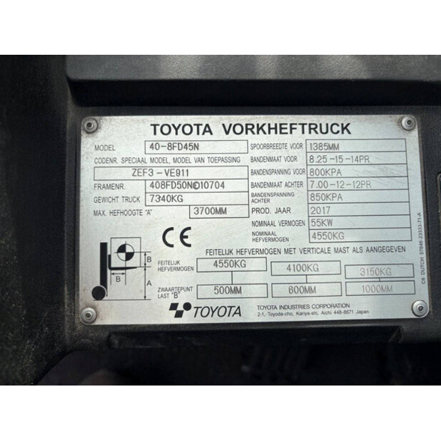 2017 Toyota 40-8FD45N-48889289