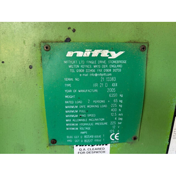 2005 Niftylift HR21D-48889534