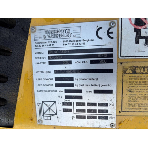 2000 Daewoo D30S-3-48890032