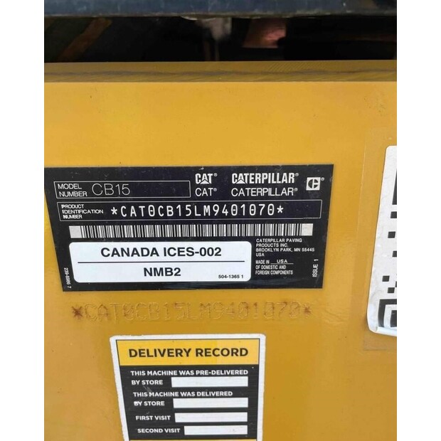 2023 Caterpillar CB15-48891625