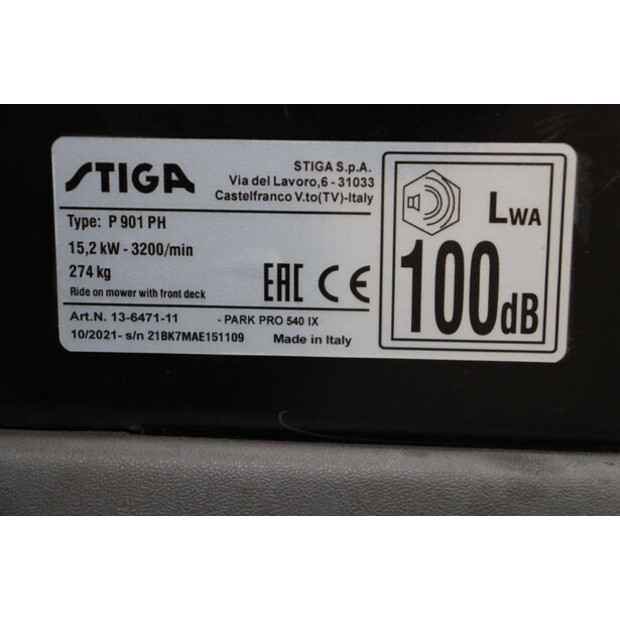 2021 Stiga P901PH-48891817