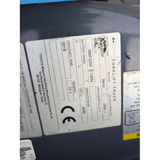 2019 Toyota 06-8FG25F-48892147