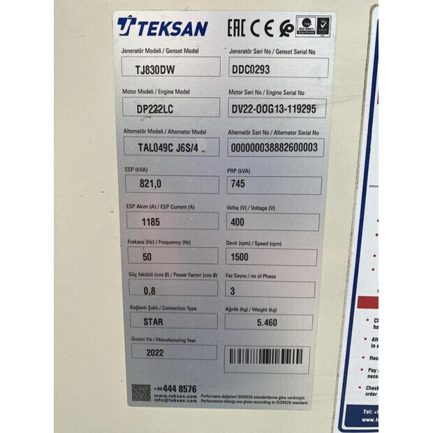 2022 Doosan TJ830DW-48893985