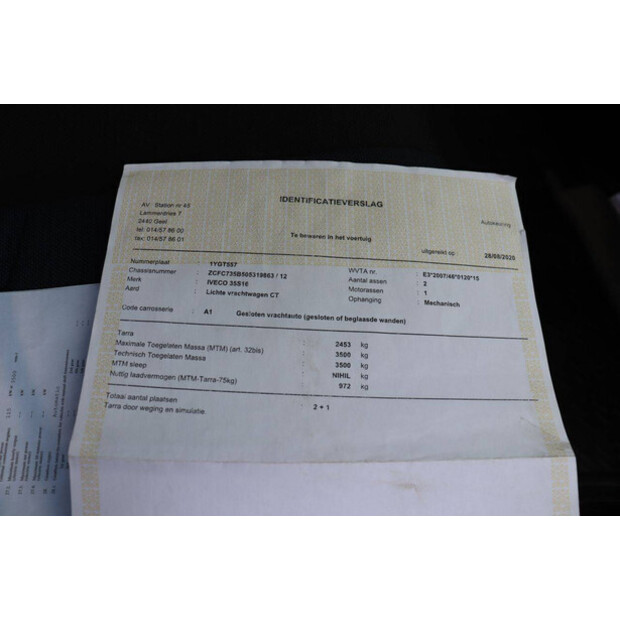 2020 Iveco DAILY 35-160-48894984
