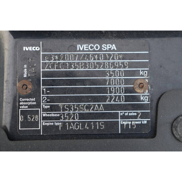 2019 Iveco DAILY 35-160-48895154