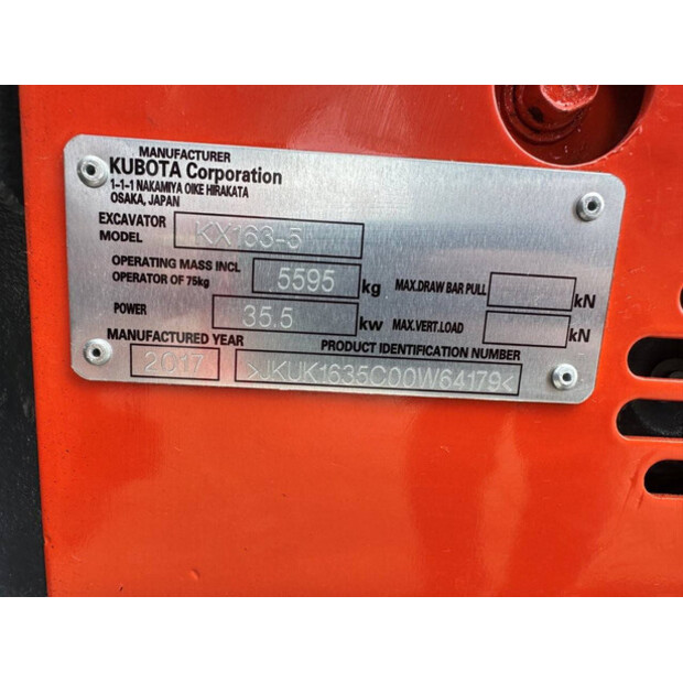2017 KUBOTA KX163-5-48896260