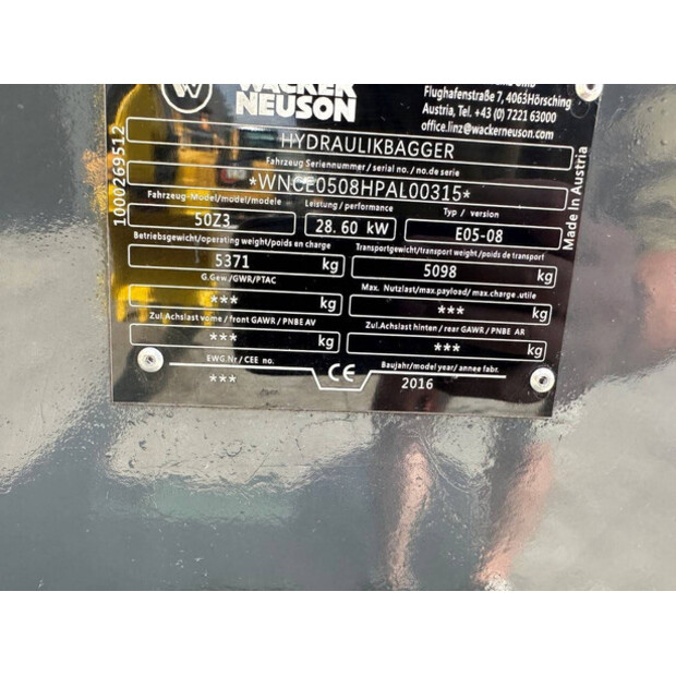 2016 Neuson 50Z3-48896340