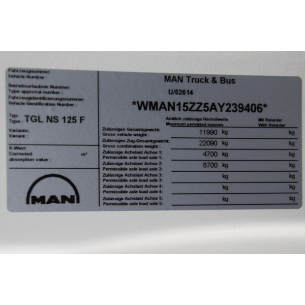 2009 MAN TGL 12.220BL-48908810