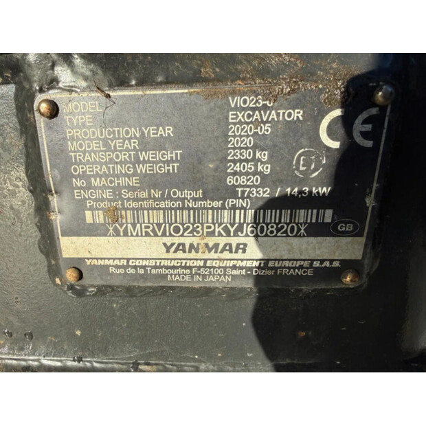 2020 YANMAR VIO23-0-48908872