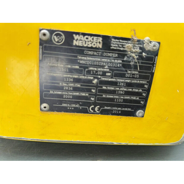 2014 WACKER NEUSON 1501-48908877