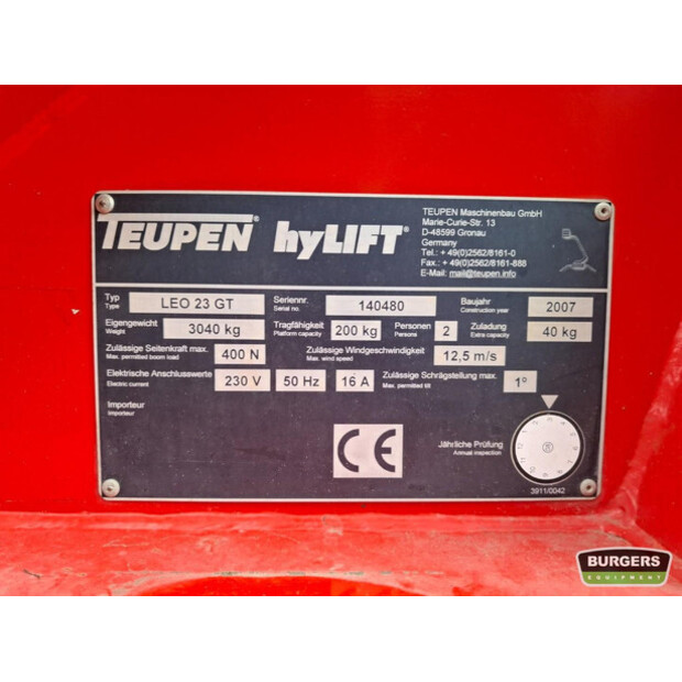 2007 TEUPEN LEO 23 GT-48914382