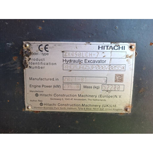 2021 Hitachi ZX490LCH-7-48929899