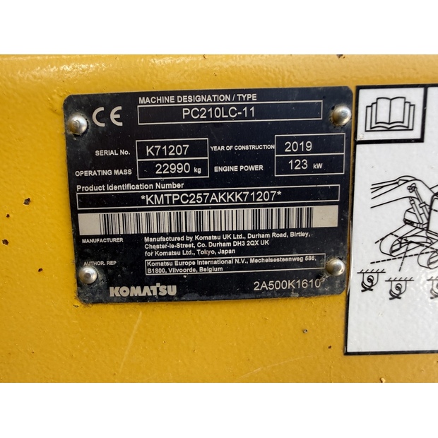 2019 Komatsu PC210LC-11-48952145