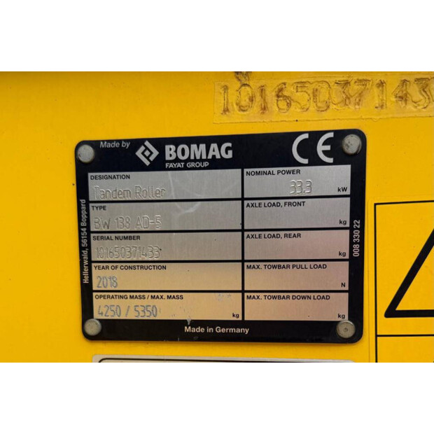 2018 BOMAG BW 138 AD-5-48954944